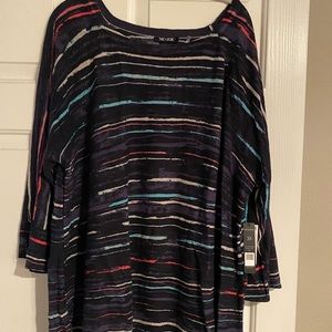 NIC + ZOE linen-blend pullover top